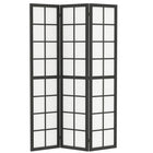 HOMCOM - Paravent autoportant 3 panneaux pour chambre - noir-Ajoute une intimité instantanée dans les chambres, bureaux ou toute autre pièce  
