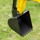 Aosom - Excavatrice à pédales pour enfants - jouet à conduire pour 3 ans - jaune-Couleur : Jaune 