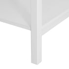 HOMCOM - Table de nuit moderne 15,4 po - blanc-Fabriqué en panneau MDF pour une utilisation fiable 