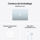 Apple - Portatif MacBook Air 13 po - Puce M4 - SSD 256 Go - Mémoire unifiée 16 Go - Bleu ciel - Français-10