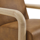 Modway - Sereno Cuir végane Chaise d’accent - Chêne du canyon-8