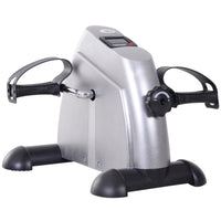 Soozier - Vélo d’exercice à pédales mini portable, argent-Conçu pour l'exercice des bras et des jambes 