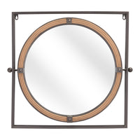 Zuo - Miroir Capell - Gris antique-Suspension verticale uniquement