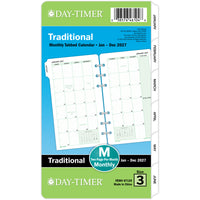 Day-Timer - Recharge d’agenda mensuel (2 pages par mois) 2027 - format portable - 6 3/4 po H x 3 3/4 po l - anglais-Format des pages : 6 3/4 po H x 3 3/4 po l