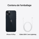 Apple - iPhone 14 Plus 6.7 po ecran Liquid Retina XDR, 512 Go, Minuit, Bell et Virgin Plus-Écran HDR