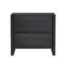 Manhattan Comfort - Ensemble moderne Linda 2 pièces : commode et table de chevet - gris charbon-Garantie limitée du fabricant de 30 jours