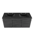 Modway - Render Fixation murale de 48" Vanette de salle de bain - Noir charbon-Matchs non inclus
