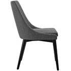 Modway - Viscount Tissu Chaise à manger - Gris-Rembourrage en mousse dense