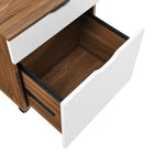 Modway - Envision Bois Armoire à dossiers, Blanc noyer-7