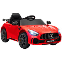 Qaba - Voiture RC électrique pour enfants sous licence Mercedes-Benz 12V - rouge-Mercedes-Benz AMG GTR sous licence 12V pour une expérience de conduite authentique 