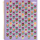 Hilroy - Cahier Floral – 10 1/2 po H x 8 po l – 160 pages – Violet-Réglure étroite