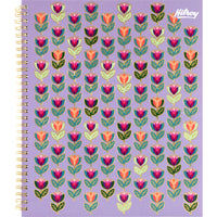 Hilroy - Cahier Floral – 10 1/2 po H x 8 po l – 160 pages – Violet-Réglure étroite