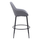 Zuo - Vila Tabouret de bar - Gris - Ensemble de 2-Assemblage requis