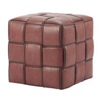 Zuo - Zare Pouf - Brun-100 % polypropylène durable et facile d’entretien