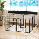 PawHut - Parc de jeux pour chien portable et pliable 8 panneaux robuste - 24 po L-Livré avec 8 piquets de sol pour une stabilité accrue