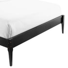 Modway - June Bois Cadre de lit plateforme Queen, Noir-Assemblée requise