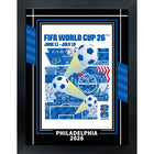Philadelphia 2026 FIFA World Cup - Photoglass encadre - 20" x 26"-Affiche officielle de ville hote FIFA Coupe du Monde 2026