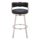 Zuo - Gimsby Tabouret de bar pivotant - Noir-Rembourrage moelleux et confortable