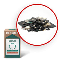 TerraCycle - Stockage multimédia - Zero Waste Box- Petite-Veuillez nous envoyer tout objet ou appareil capable de stocker des données (ex. audio, vidéo) au format analogique ou numérique.