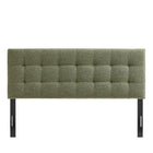 Modway - Lily Rembourré Tête de lit Queen size, Feuille-Construction rembourrée