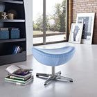 Modway - Glove Laine Ottoman - Bleu bébé-Base rotative en aluminium