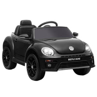 Qaba - Voiture RC électrique pour enfants sous licence Volkswagen Beetle 12V - noir-Sous licence Volkswagen Beetle pour une expérience de conduite authentique 