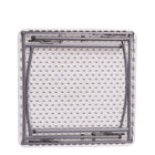 TygerClaw - Table pliante carrée polyvalente pour une utilisation intérieure et extérieure-Construction de plateau épais avec un profil de 1,38 pouce pour une intégrité structurelle renforcée