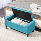 HOMCOM - Banc de rangement avec pouf à dessus rabattable - vert-Couleur : Vert 