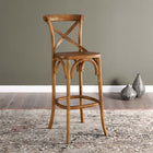 Modway - Gear Tabouret de bar - Noyer-6