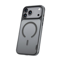 TUFF8 - Étui GlideGuard Mag Noir Fumé iPhone 17 Pro Max-Protection contre les chutes de niveau militaire : protège votre téléphone de l’usure quotidienne