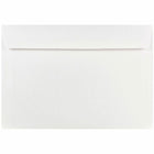 JAM Paper Enveloppes format livret à rabat droit gommé, 7 1/2 x 10 po, blanches, 1000 par paquet-Blanc