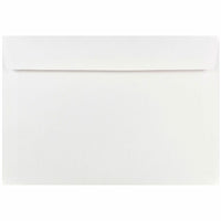 JAM Paper Enveloppes format livret à rabat droit gommé, 7 1/2 x 10 po, blanches, 1000 par paquet-Blanc