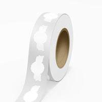 JAM Paper - Rouleaux d'étiquettes standard - sceau anniversaire - 1 3/8 x 2 5/8 - blanc brillant - 125 étiquettes/rouleau-Couleur : Blanc brillant | Faites ressortir votre courrier avec des étiquettes d'adresse d'expédition colourées.