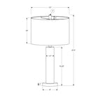 Monarch Specialties - Luminaire - 28 po H Lampe De Table - Métal Noir - Abat-Jour Noir - Contemporain-Munie d'un cordon transparent de 5 pieds, cette lampe polyvalente peut être placée sur une table d'appoint, une console, une table de nuit ou une table de chevet pour une source d'éclairage à la mode