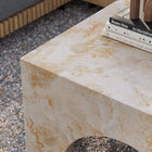 Modway - Valen Intérieur - Terrasse extérieure Béton voûté Table basse - Honey Onyx-Conception intérieure et extérieure