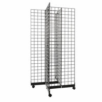 Wamaco - Kit de base quadrillée 4-WAY avec Quatre panneaux quadrillés 2 pi x 4 pi - Noir-Kit tout-en-un - Inutile de chercher quelles pièces de grille s'assemblent entre elles, car une fois monté, ce kit offre un présentoir fonctionnel à 4 côtés.