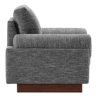Modway - Oasis Rembourré Tissu Fauteuil - Gris-Ressorts enchaînés et support sinueux
