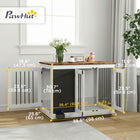 PawHut - meuble cage pour chien 39 po, table d’appoint pour grands chiens avec tableau noir-Comprend un tableau noir pour personnaliser l’espace de votre animal 