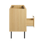Modway - Chaucer 48" Armoire de toilette de salle de bain (lavabo non inclus) - Chêne-Bassin d’évier et installations non inclus