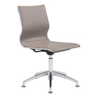 Zuo - Glider Fauteuil de conférence - Taupe-Rembourrage capitonné apportant texture élégante et confort raffiné