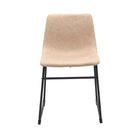 Brassex - Chaise de visite 538297 Caden - ensemble de 2 - beige vintage-Style contemporain