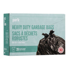 Perk - Sacs à ordures - dessus ondulé - 30 po x 33 po - noir - Paquet de 20-30 po x 33 po