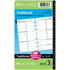 Day–Timer – Recharge d’agenda hebdomadaire original 2027 format portable – 6 3/4 po x 3 3/4 po – anglais-Format des pages : 6 3/4 po H x 3 3/4 po l