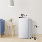 Danby - Réfrigérateur compact design 3,2 pi³ - Blanc-Compartiment congélateur pleine largeur