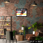 Ryan Getzlaf 20x29 Anaheim Ducks - Toile encadree - 31" x 22"-Sous licence officielle de la LNH et de l'AJLNH