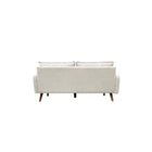 Brassex - Canapé 3 places 849376 Jodie - beige-Revêtement en tissu 100 % polyester