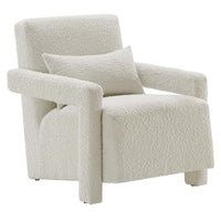 Modway - Mirage Boucle Tapis Fauteuil - Ivoire-Chaise d’accent moderne