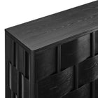 Modway - Foundry Design tissé Armoire de rangement buffet - 71 po - Noir-9