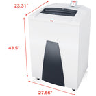 HSM - Déchiqueteur Securio P44CL5, 19 feuilles, coupe micro-Façon pratique de vider et de retirer le sac de collection de papiers détruits