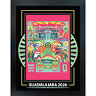 Guadalajara 2026 FIFA World Cup - Photoglass encadre - 20" x 26"-Affiche officielle de ville hote FIFA Coupe du Monde 2026